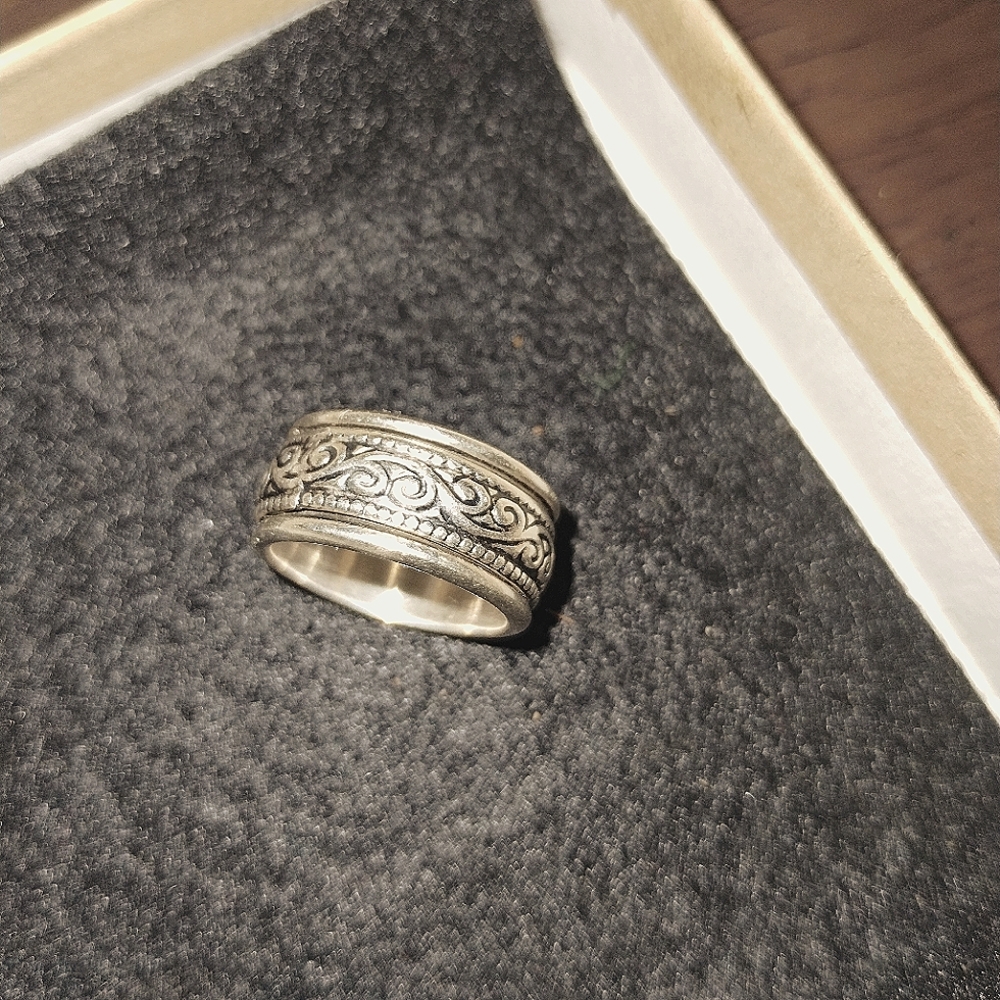 Vintage Sterling Silver Mexico Taxco Spinner ring
